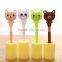 bear shaped sponge cup cleaning brush children color sponge bottle cleaning brushes