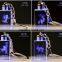 Wholesale 3d laser Constellation crystal glass photo keychains with flashing light(R-2305)
