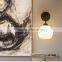 Study bedroom berth lamp corridor hallway Nordic lens headlight ancient American country single head lighting
