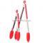 Home & Garden Silicone Laser Logo Handle Stainless Steel 304 BBQ Tong