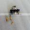 custome made factory wholesale three (3) ports squared ceramic igniter and thermocouple pilot fire holder