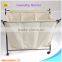 Laundry Clothes Bag Hotel Sorter Hamper Storage laundry cart with wheels made in china