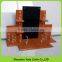 Wooden watch display with acrylic c ring holder, shopping mall MDF watch stand
