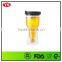 double wall 14oz bpa free wholesale plastic beer tumbler with lid