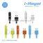 Aluminium 2 IN 1 Micro USB+ 8 Pin Sync USB Data Cable for IPhone and Android Phone