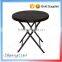 Outdoor garden HDPE rattan style folding table and chair dining set