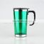 Plastic Surface with Stainless Steel Inner Auto Travel Mug Cup for Hot Drinking