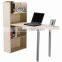 New design multifunction wooden computer desk with bookshelf