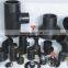 New design customerized threaded PE black plastic pipe fitting
