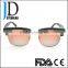 Japanese double frame metal wood sunglasses real wood sunglasses with blinds