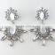 Luxury Style Rhinestone Dangle Earrings Glass