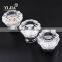 Zinc Polished Chrome Finish Bedroom Cabinet Cupboard Glass Knob