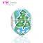 D162 hot 925 silver christmas tree gift charm,green pendant and bracelet for DIY