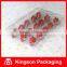 PVC Compartmental Clear Plastic Container for 15pcs Strawberries