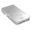 polymer battery charger power bank 4000mah with 2 usb