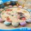 2017 Hot sale cartoon lovely hedgehog kids Flower Shape Mats