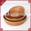Round shape rattan craft fruit proofing basket for supermarket storage
