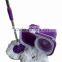 360 degree super easy spin magic mop with two wheels