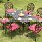 Rectangle Table and Chair Furniture Set Aluminum Outdoor Patio Furniture