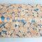 Natural cork sheet for bulletin board