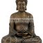 Outdoor religious fengshui metal crafts bronze siting life size buddha for sale
