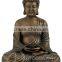 Outdoor religious fengshui metal crafts bronze siting life size buddha for sale