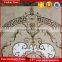 Square shaped emperador light waterjet stone medallion 60*60 marble tile