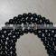 7-8mm Black Freshwater Loose Pearl 16 Inches Round Pearl Strand