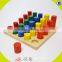 2017 New design preschool blocks wooden montessori infant toys W12F012