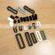 Black, White, Color, Plastic POM NYLON Loops, Rectangle rings