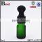 5ml frosted green small glass oil bottle wholesale with big head dropper