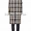 Customized Lady Apparel Multicolored Fashion Long Sleeves Wool-blend Twill Coat(DQM029C)