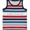 Colorful stripe 100%cotton tank tops with no design