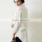 High Quality Europe style Fashion Plus size loose White Dress shirts for ladies