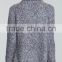 Ladies custom loose knitted irregular hem turtleneck sweater with wholesale price