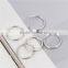 Zinc Based Alloy Accessories Findings Circle Ring Silver Tone Cheaper Hairpin For Hair