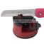 1pc Red Knife Sharpener Scissors Grinder Secure Suction Chef Pad Kitchen Sharpening Tool Plastic Sharpener for Knives