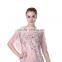 women's pink printed lady hot blouse