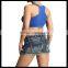Plain Seamless Cropped TANK TOP Yoga Gym Active Sports Bra navy color