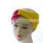 Wholesale Custom Classic Cotton Two-Tone Cross Yoga Sport Elastic Head Band Turban