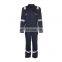 Factory wholesale Red color Fire Resistant coverall with reflective tape