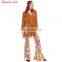 Adult 60s 70s Groovy Lady Hippy Flower Power Womens Ladies Fancy Dress Costume