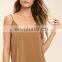Latest Design Sexy Backless Satin Tops For Women