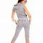 cheap wholesale brand quality women zip plain cotton tracksuit