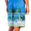 recycled polyester most popular swimming trunks with palm pattern board shorts