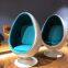 contemporary living room furniture aviator fiberglass egg chair with cushion