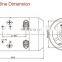 12 volt brush dc motor 1.6kw 6N.m 2350rpm for hydraulic system