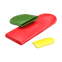 Valve plastic vinyl rubber flat rectangular handle bar grips FVG Series