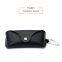 Customized Portable Leather Sunglasses Case with Metal Hook