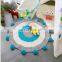 Wholesale round soft knitting baby mats for playing
